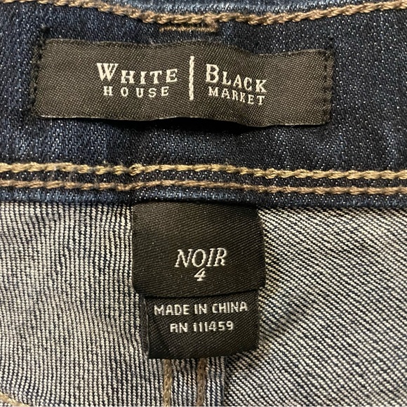 White House Black Market Dark Wash Noir Jeans. Size 4 - Picture 7 of 7